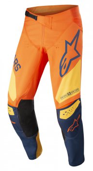 Kalhoty Alpinestars TECHSTAR FACTORY ORANOV/TMAV MODR/LUT 22